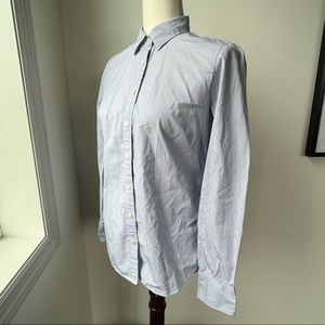 J CREW - 100% Cotton Blue & White Striped Haberdashery Shirt - Size S